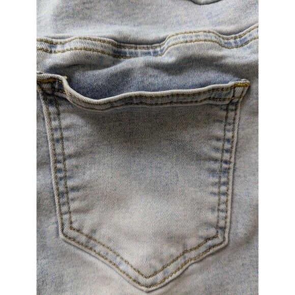 SHEIN Womens Jeans Large Maternity Blue Denim Distressed Stretch Lightweight - Picture 8 of 8